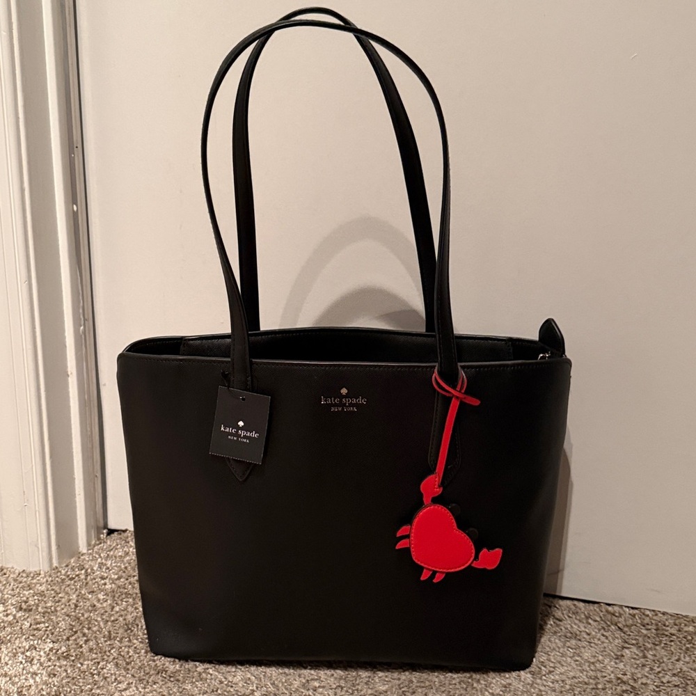 Kate Spade Marlee Tote with Red Crab Charm